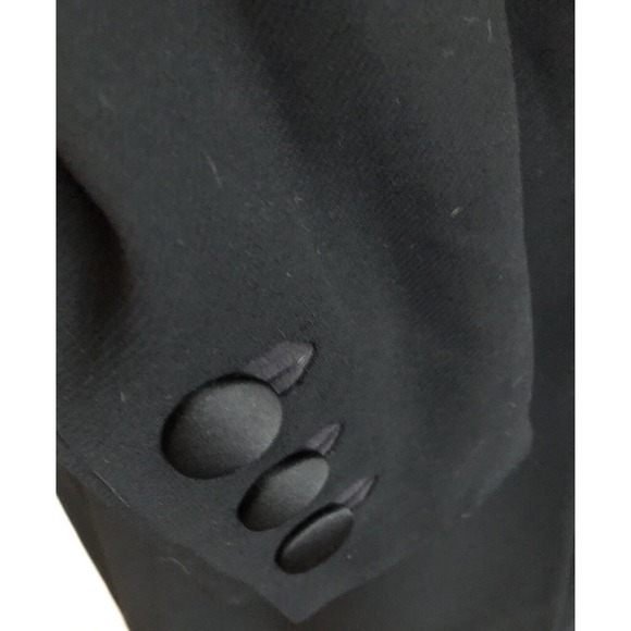 Vintage‎ St John Griffith Gray Black Wool Pocket Blazer Jacket Longline 8 NWT - Picture 13 of 15